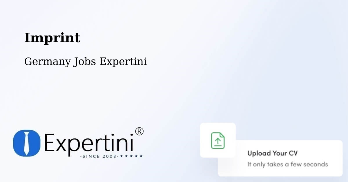 Imprint – List - Germany Jobs Expertini